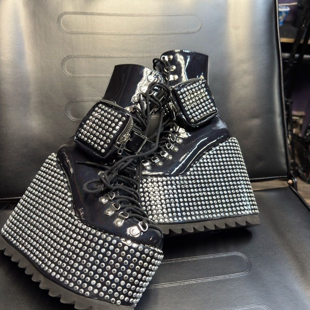 Club Exx Studded Tactical Traitor Boots - US size 7 - BRAND NEW IN BOX - Picture 6 of 11